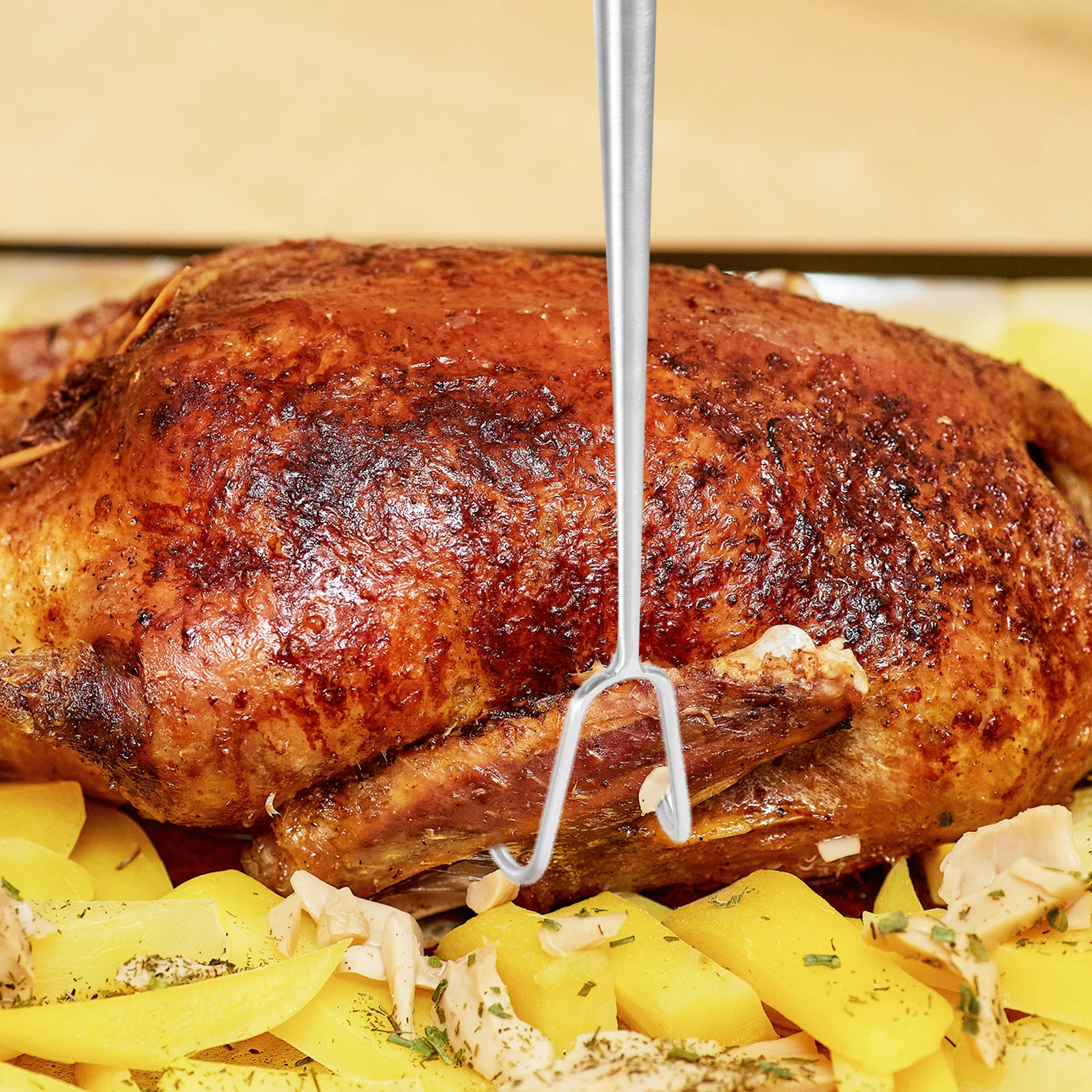 

Stainless Steel Meat Hook 304 Heavy Duty Bbq Turner Grill Smoker Camping Kitchen Restaurant Food Flipper Barbecue