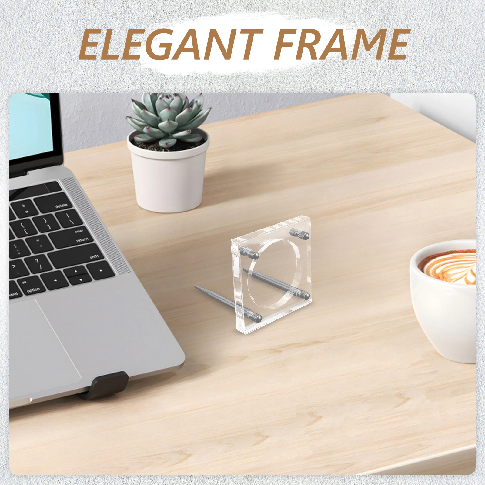 

Multifunctional Display Frame 60Mm Inner Diameter Elegant Storage Organizer Medal Medallion Collection Travel