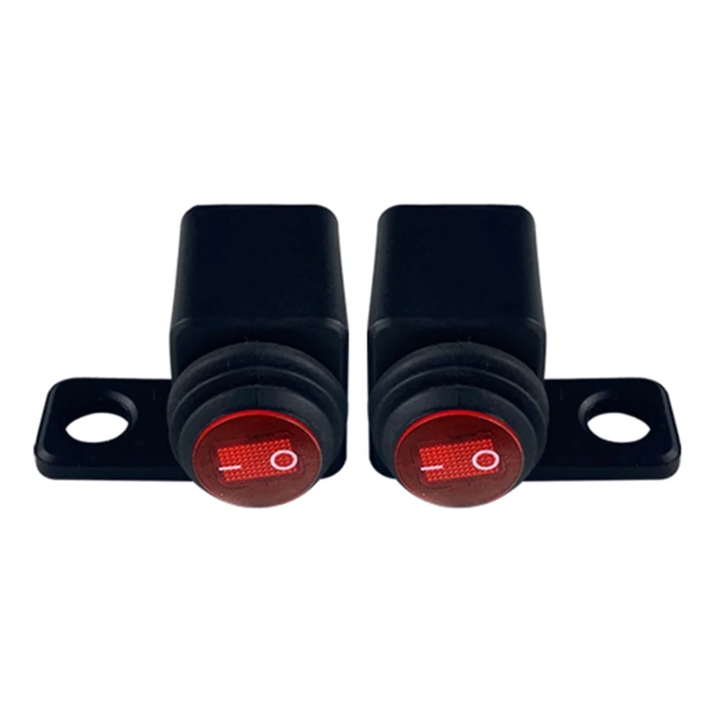 A70F Motorbike Headlight Switch Handlebar Light Switch Handlebar On Off Button Switch Aluminium Alloy Fog Brake Light Switch