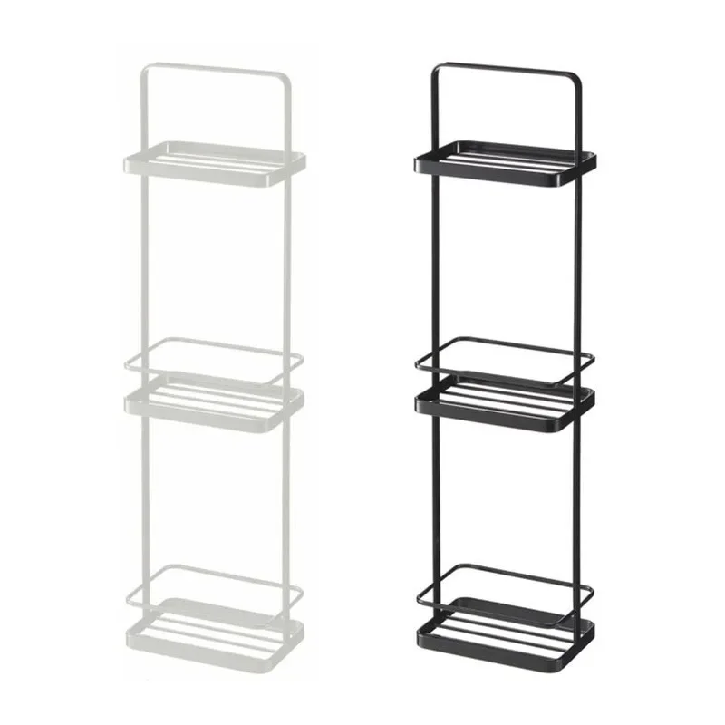

Japanese floor rack living room bedroom kitchen ultra-narrow corner wrought iron shelf gap storage rack