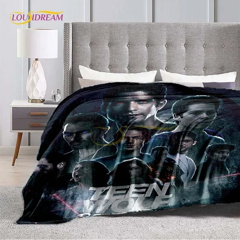 Grafica 3D coperta per bambini Teen Wolf Soft Home camera da letto divano letto Picnic Travel Office Cover Decor comode coperte per bambini