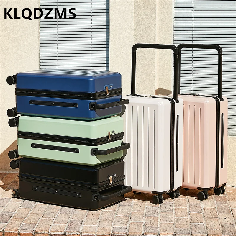 KLQDZMS Student Suitcase ABS+PC Boarding Case 24 Inch Trolley Case Durable 20" Wheeled Travel Bag Carry on Travel Luggage