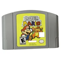 N64 USA NTSC Version 64 Bit Console Video Games Cartridge Super 64 Kart Party Paper Smash Mario Series Collection Gifts Toys 2