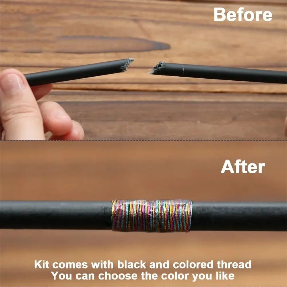 High Strength Carbon Fiber Sticks Wrapping Thread Reinforcement Rod Fishing Rod Repair Kit 1mm~10mm Solid