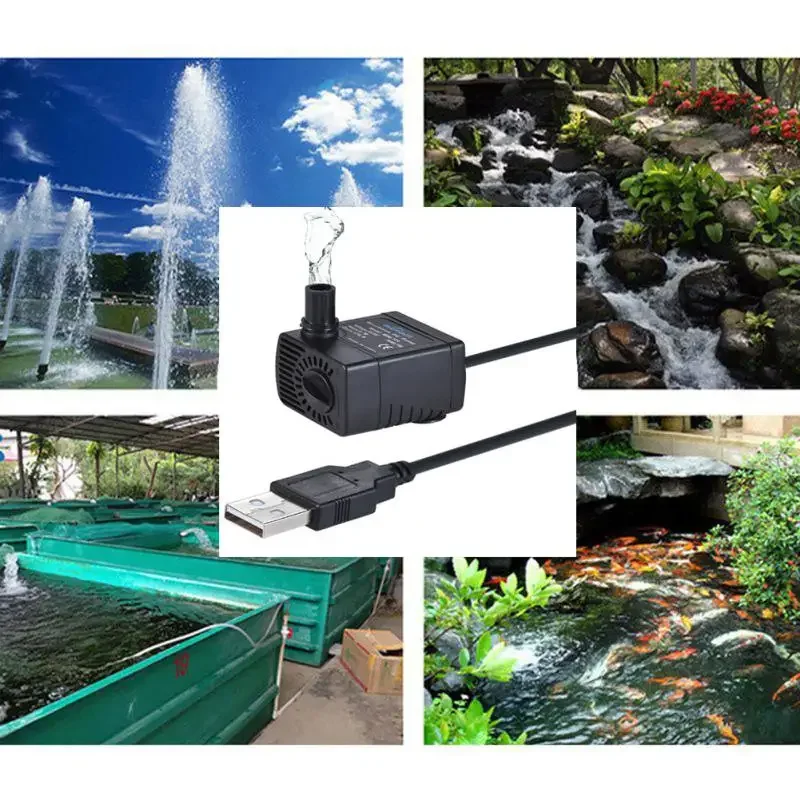 Sostituzione degli accessori del motore della fontana dell\'acqua del serbatoio della pompa dell\'acqua USB per i prodotti dell\'animale domestico