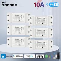 SONOFF Outlets RFR2 Wifi Breaker Moudle DIY Wifi/433MHz RF Remote Control Switch Smart Home Automation Support Alexa Google Home