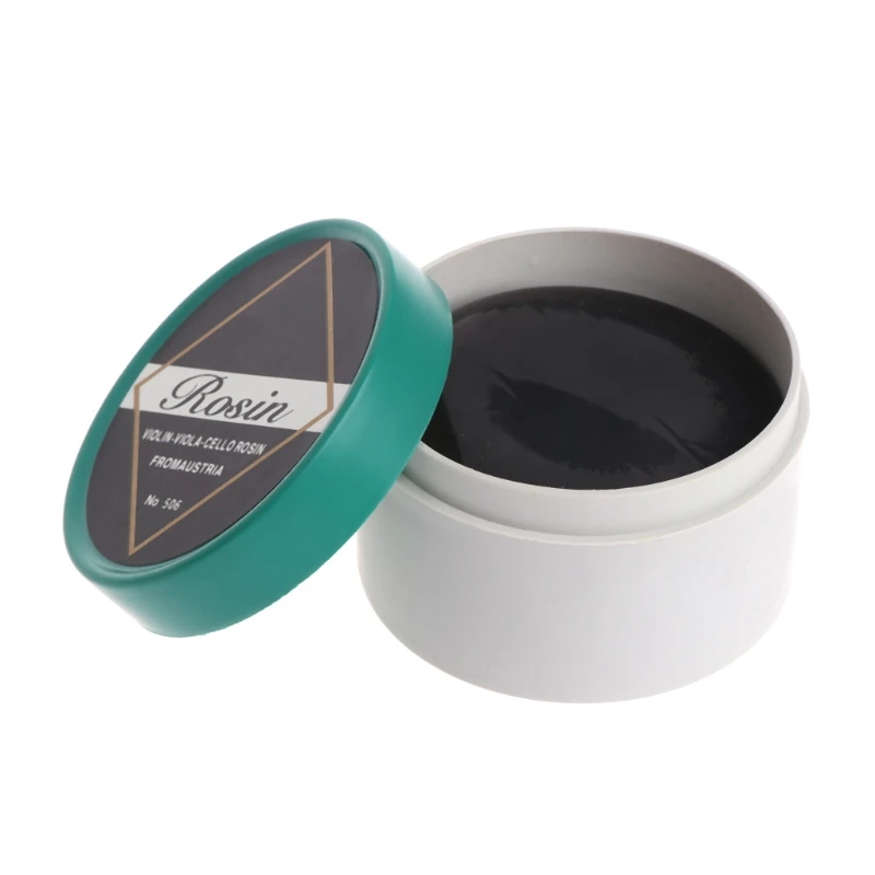 Smooth Black Color Rosin Resin Colophony Low Dust Handmade Rounded with Plastic for Case Violin Viola Cello Bowed String