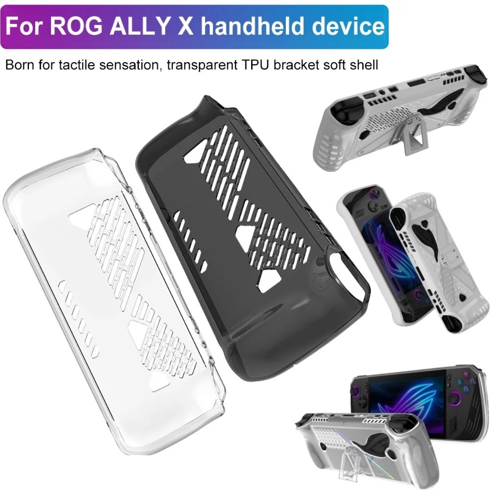 Für ASUS ROG Ally X Spielkonsole TPU-Schutzhülle Wärmeableitung Weiche TPU-Schutzhülle Stoßfeste Schutzhülle