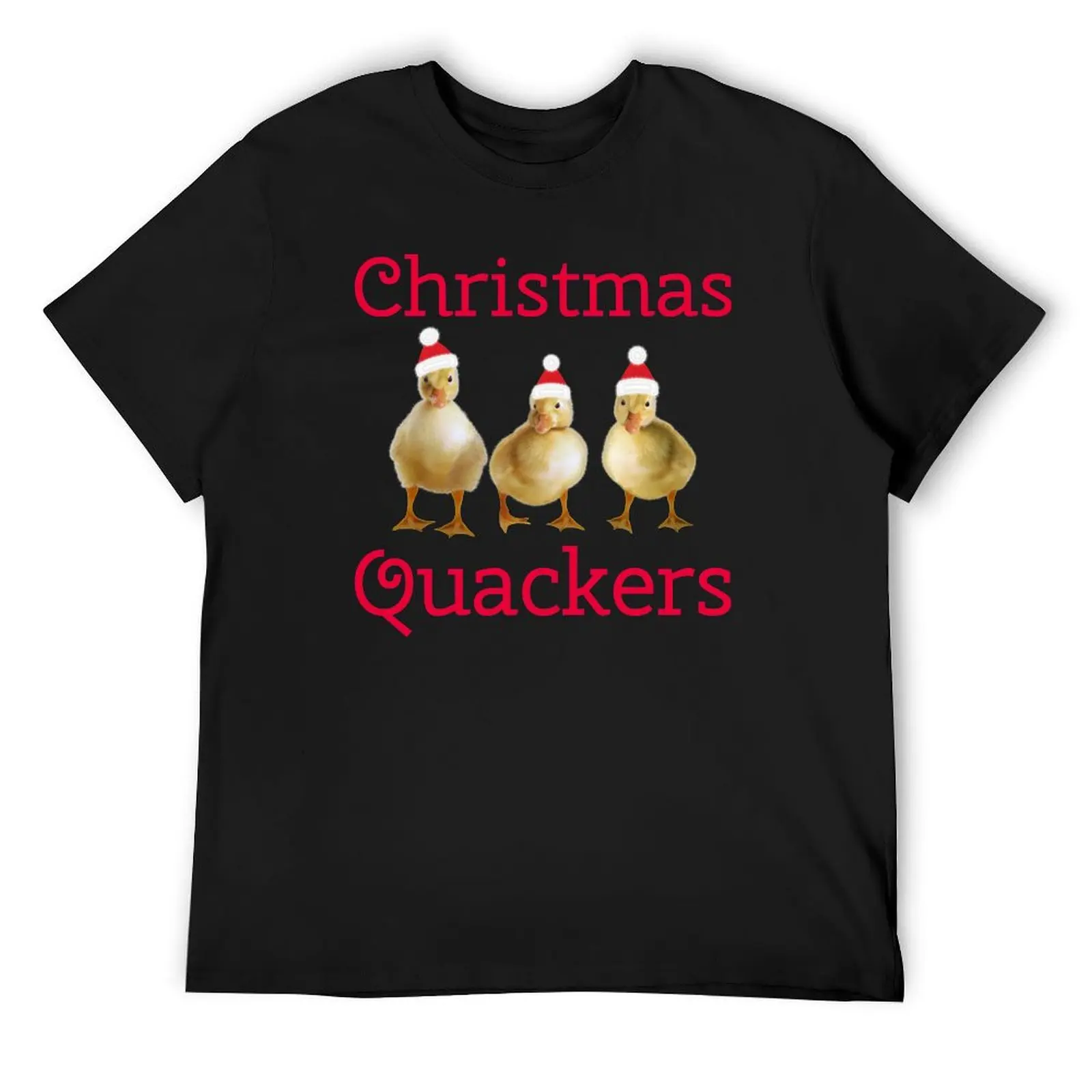 

Christmas Quackers T-Shirt Anime t-shirt animal prinfor boys Funny t-shirts Men's cotton t-shirt