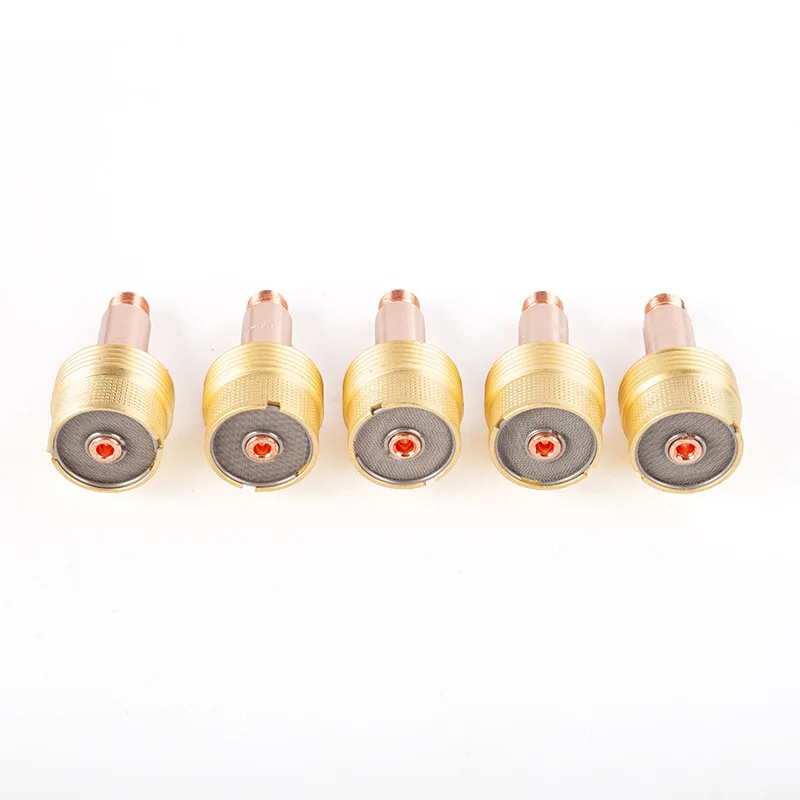 2/5Pcs 1.6/2.4/3.2/4.0mm Large Gas Lens Collet Body 45V116 45V64 995795 45V63 For TIG WP17/18/26 Welding Torch Kit