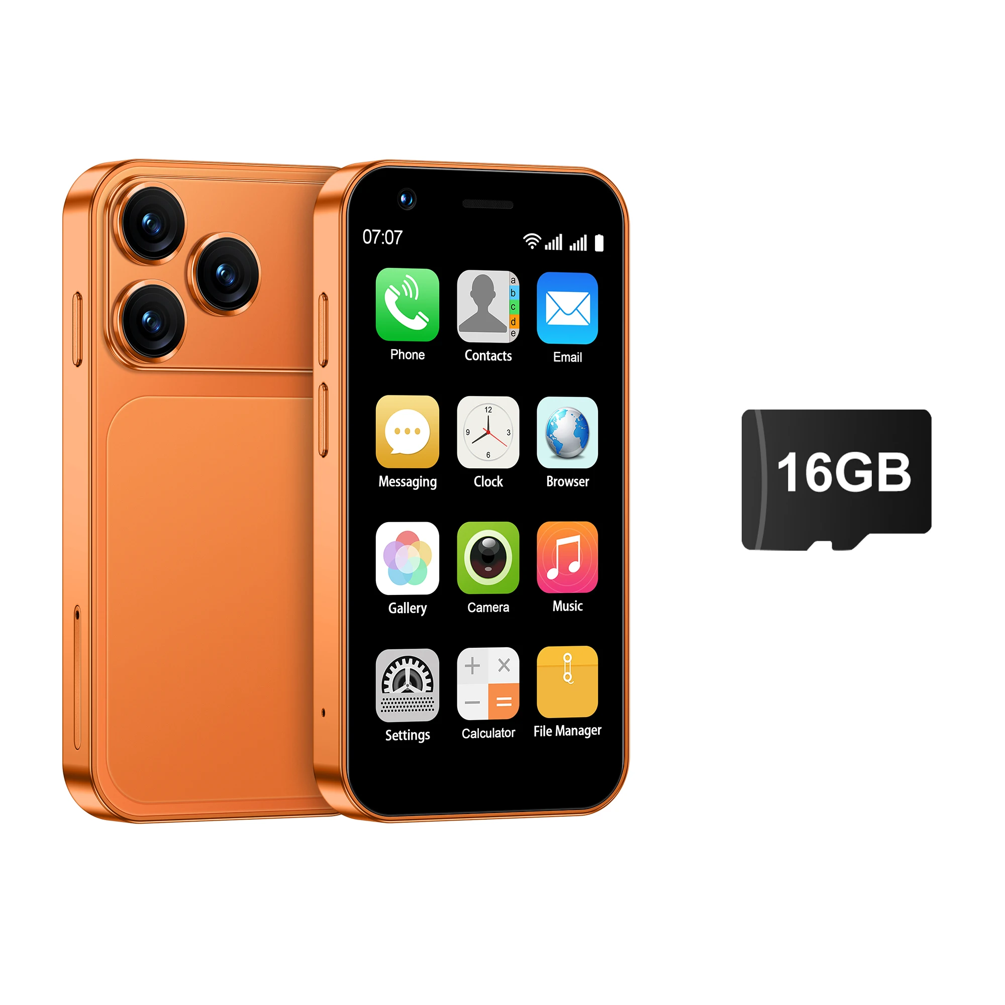 SERVO 18SE MINI 3G Taschen-Smartphone Android-System Google Play 16 GB ROM 2 MP Kamera WiFi Super kleine Smartphones 2 SIM Standby
