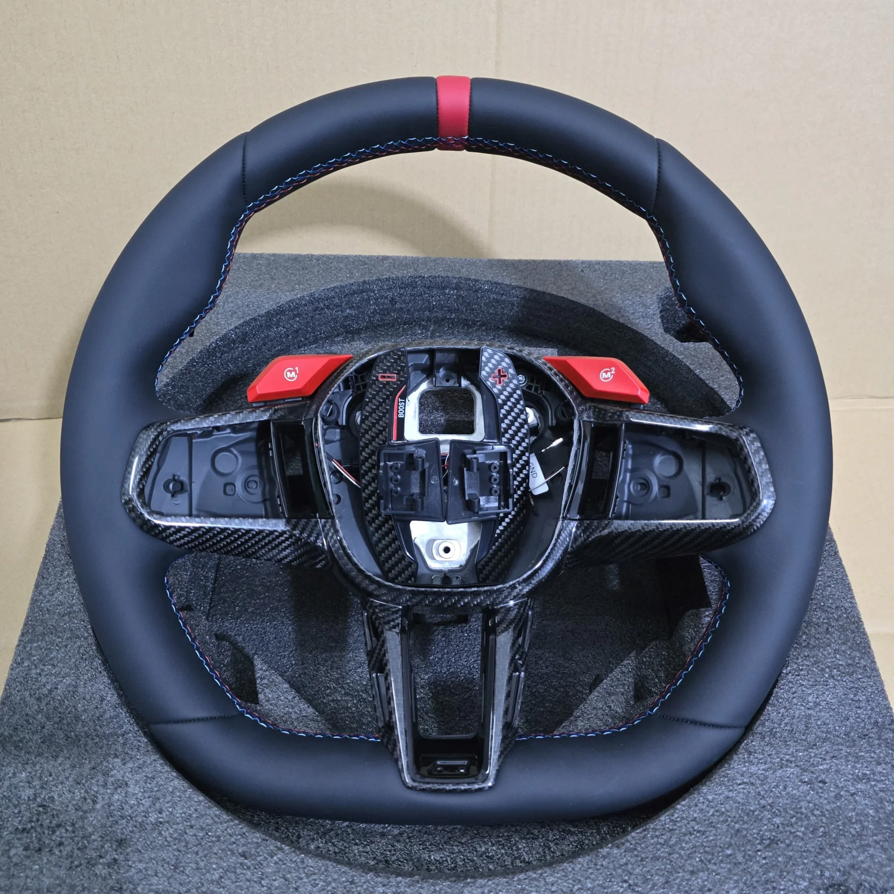 G90 M Steering Wheel Full Nappa Leather With M1 M2 Button Drive Function For BMW 5 Series G60 G61 2024-2026