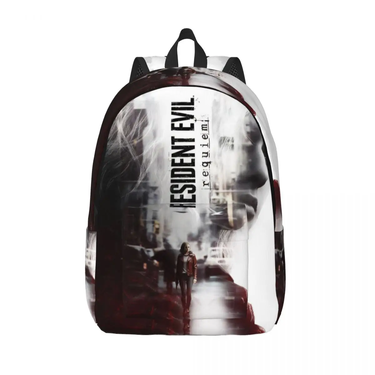 

Residents Evils 9 Requiem Backpack for Men Women Teenage High School Work Daypack Laptop Canvas Bags Sports