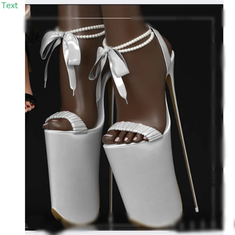 Black Bow Knot Crystal Hollow Sandals Thin High Heel Peep Toe Fashion Sexy 2024 Summer Big Size Woman Shoes Zapatillas Mujer