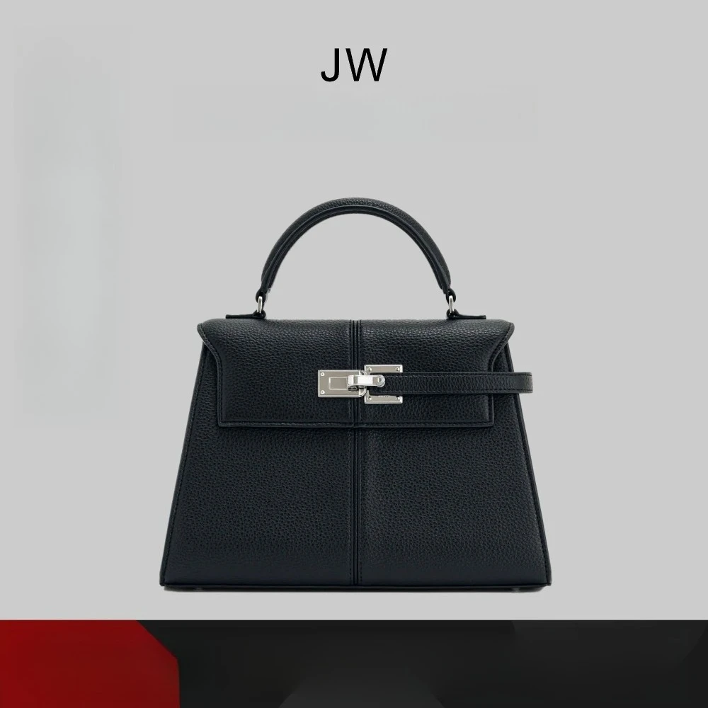 

JW Pei Trapezoid Bag, Litchi Texture, Single Shoulder, Crossbody, Niche Design, Handbag, Women's Bag, Commuter, Outfit