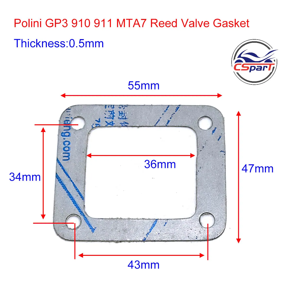 Gasket and Rubber Seal for 39CC 49CC Polini GP3  911 910 Water Cooled Engine