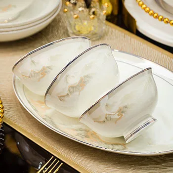 

DIY 1 шт. Высококачественные тарелки с большой чашей Цзиндэчжэнь, бесплатная комбинированная посуда