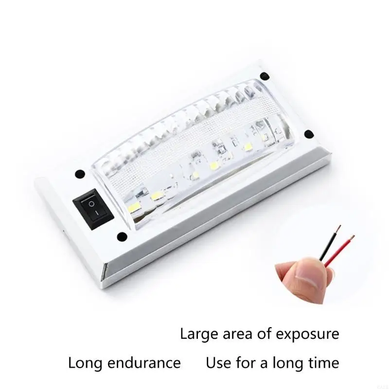 6XDF 12V-24V LED Panel Dome Lamp Car Roof Ceiling Lamps Interior Reading Plate Light
