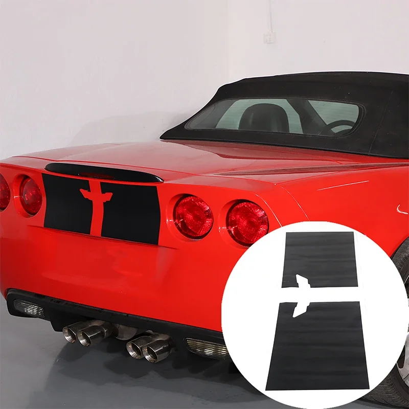 

PVC Black Car Rear Tail Marker Decorative Sticker Car Rear Decal for Chevrolet Corvette C6 2005-2013 Accessories