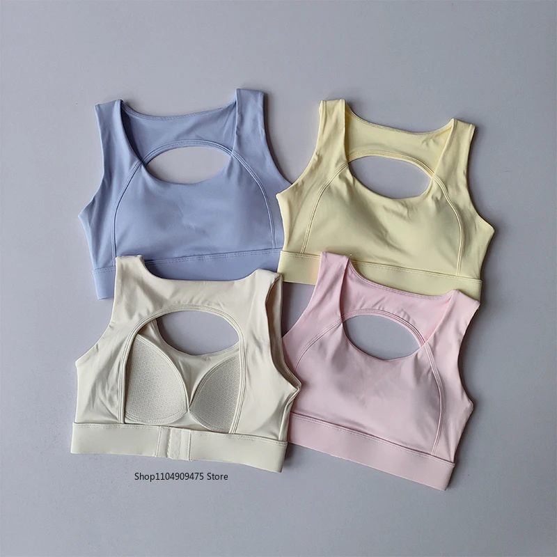 Integrated High-intensity Shock-proof Sports Bra for Women Quick-drying Running Pilates Vest Fitness Breast Collection Yoga Suit
