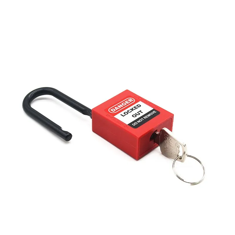 1Pcs Safety Padlock 38mm Nylon Shackle Non Conductive Safety Lockout Loto With Same Key  manufacturers Supplies
