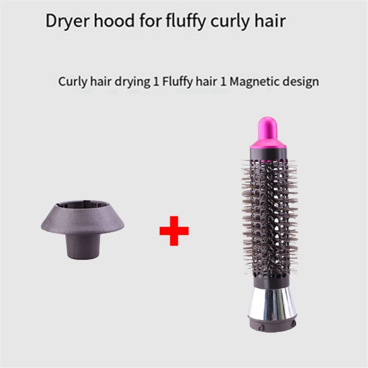 ABBR 38MM Cilindro Pente para Laifen Secador de Cabelo Acessórios para Capô de Vento Acessórios para Bico de Ar Rosa Vermelho