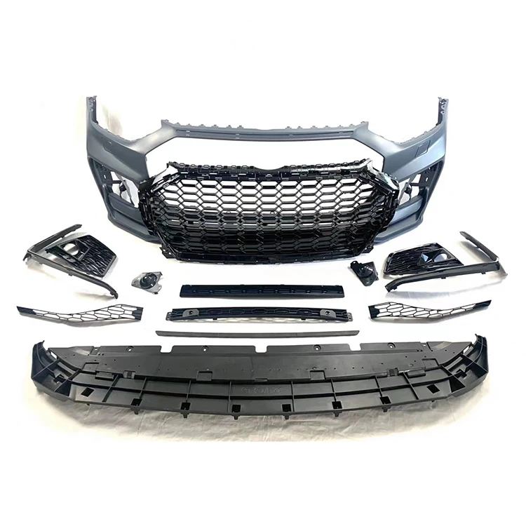 Latest Design Car Body Kit Q5 Upgrade to RSQ5 Front Bumper with Honeycomb Grille for audis Q5 2021-2023