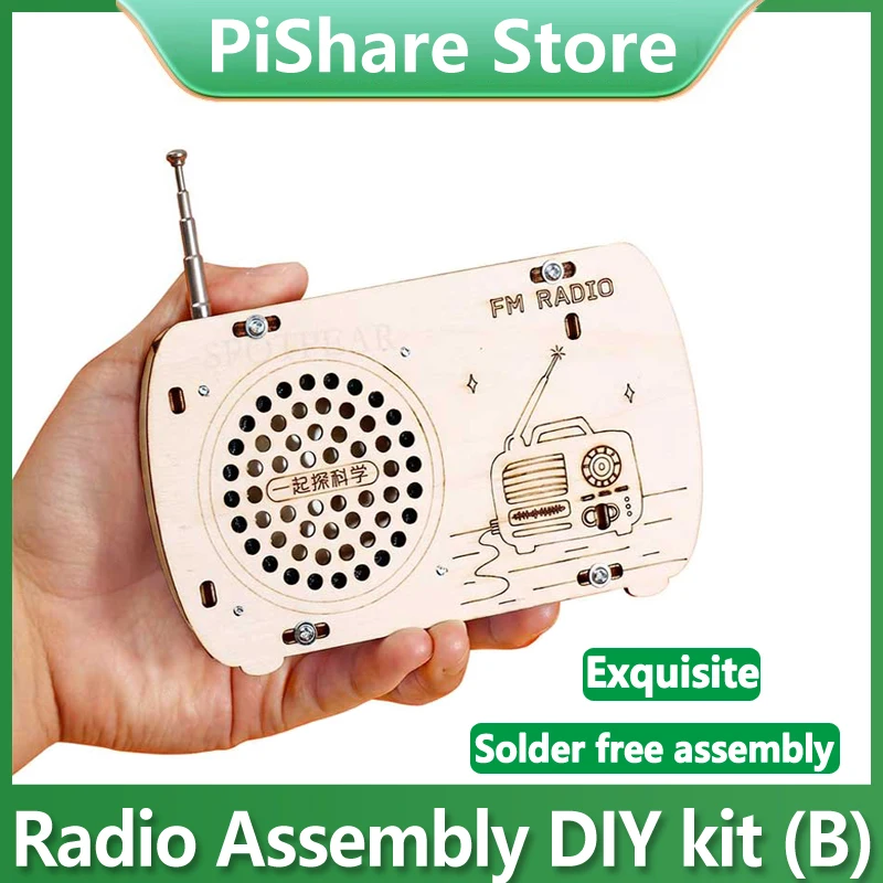 

Радиоуправляемый комплект «сделай сам» (B) Учебный проект STEM для начинающих и взрослых Стабильный сигнал и легко носить с собой