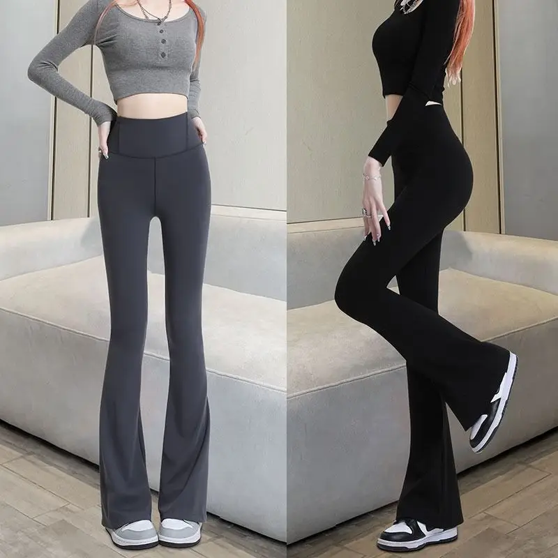 2024 Flared Leggings Women's Yoga Pants Control Tummy High Waist Wide Leg Pants