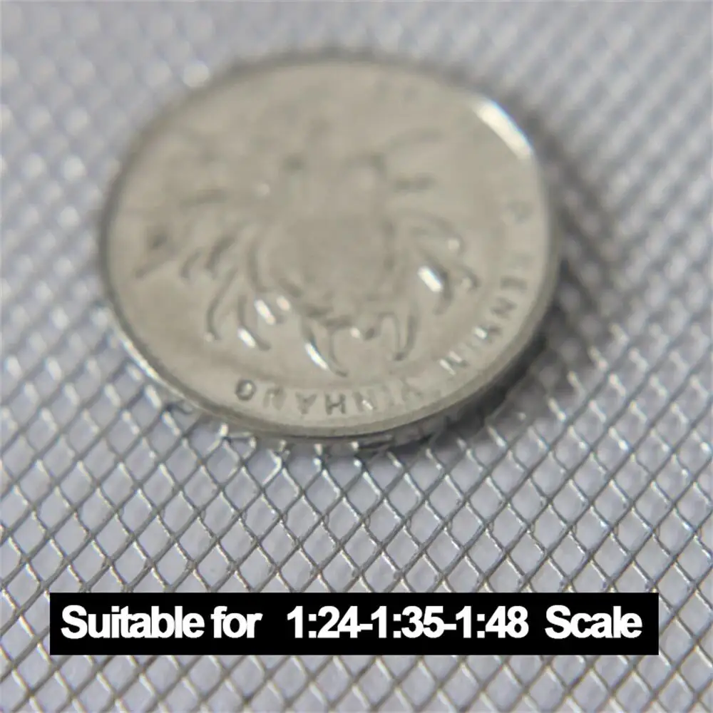 1PC DIY Miniatur Metall Mesh Modell Machen Kits 10*24cm HO Eisenbahn Zug Stacheldraht Zaun Tank modell Filter Mesh Für Diorama