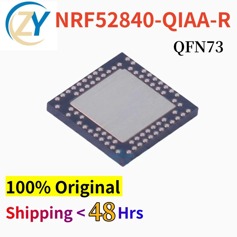 

(2pcs) NRF52840 QFN-73 NRF52840-QIAA-R 1.7V-5.5V 100% Original & In Stock