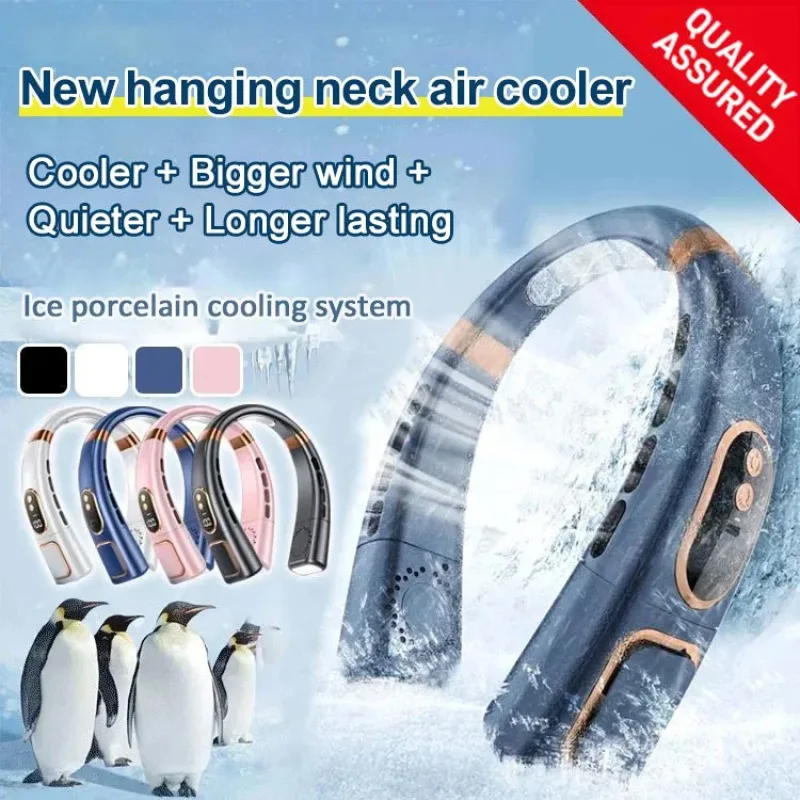 

Portable Student Ice Neck Cooling Hanging Usb Rechargeable Body Body Portable Class Porcelain Fan