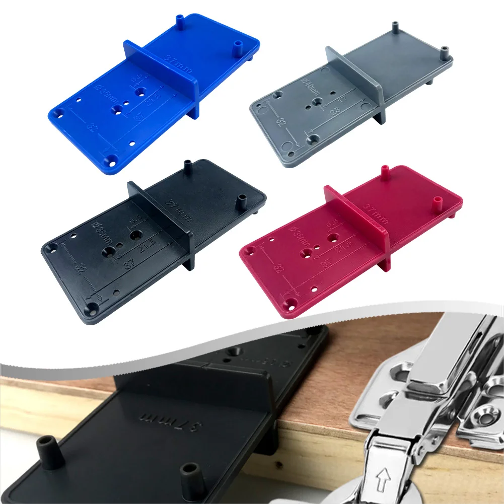 1 個ヒンジドリル穴オープナーロケーター 35 ミリメートル 40 ミリメートル木工位置決めマークツールヒンジ穴掘削ガイド ABS ツール部品