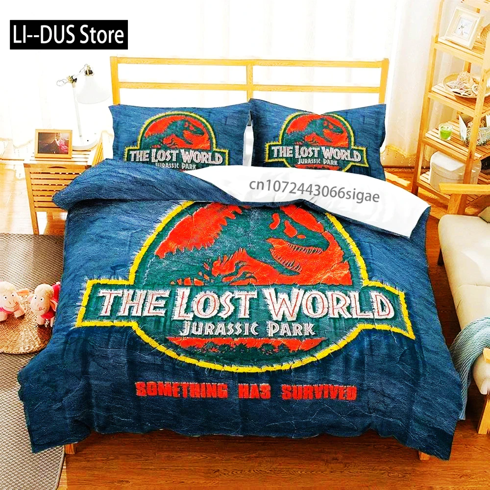 

3D Print Jurassic Dinosaur Bedding Set Boys Girls Twin Queen Size Duvet Cover Pillowcase Bed Boys Adult Home Textileextile