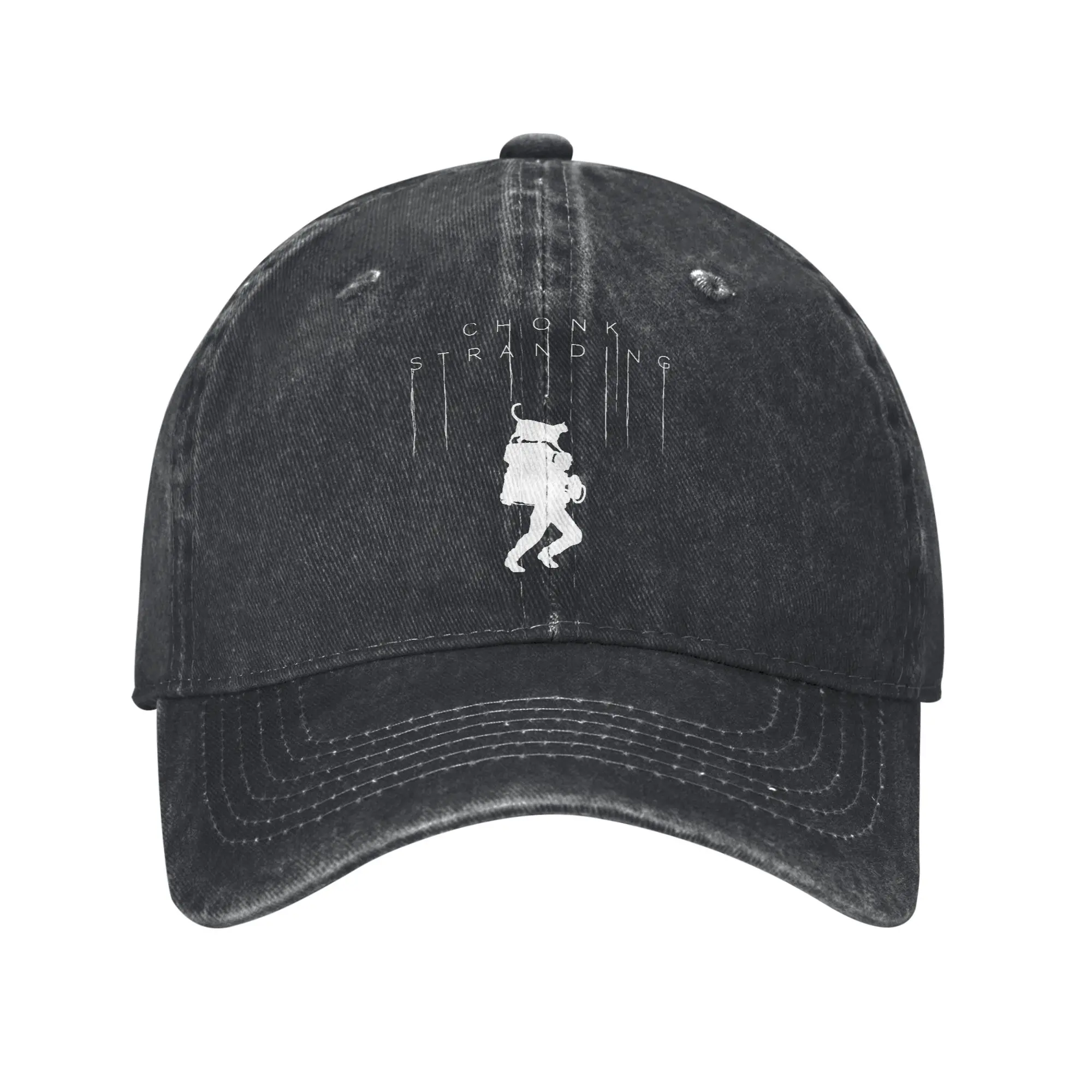 Retro Chonk Death Stranding Game Baseball Caps Distressed Denim Washed Snapback Cap  All Seasons Travel Adjustable Hat