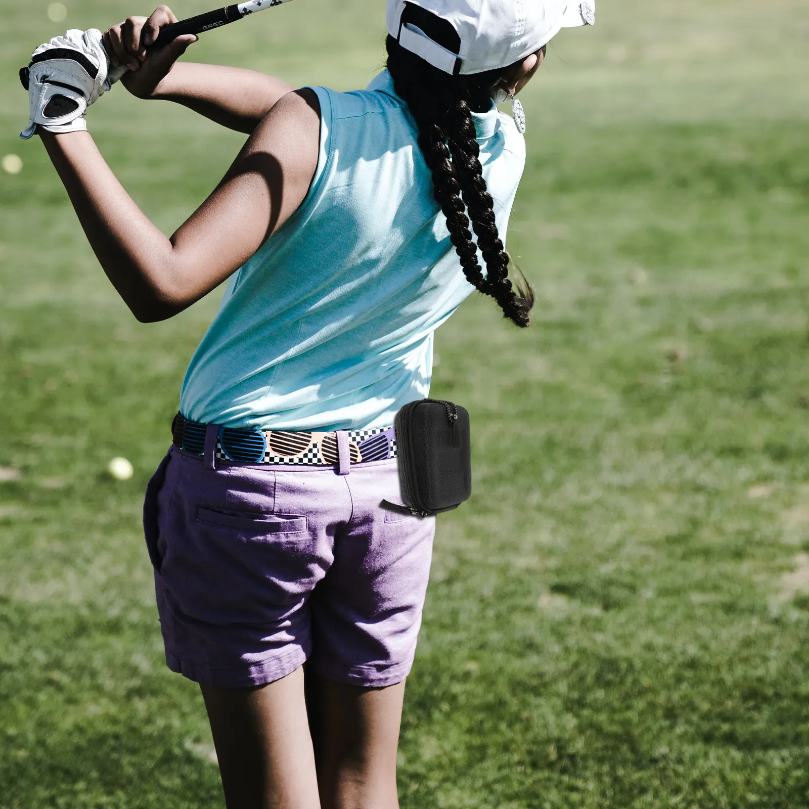 

Сумка для хранения гольф-дальномера, маленький противоударный защитный чехол из EVA, водонепроницаемый портативный держатель для гольф-кара с креплением на ремень