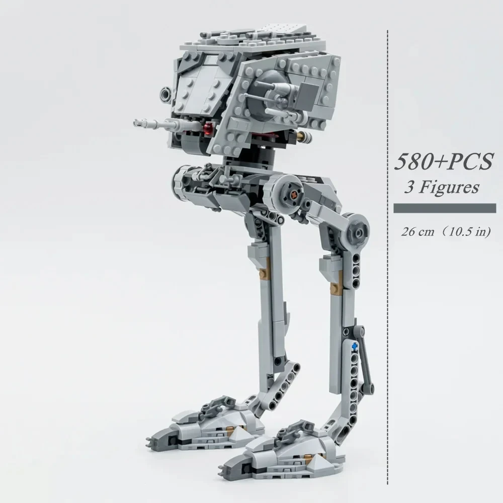 Miniso 586Pcs Hoth At-St Walker Star Wars Model Bricks 75322 Building Blocks Birthday Sets Kids Toys Christmas Gifts for Boys