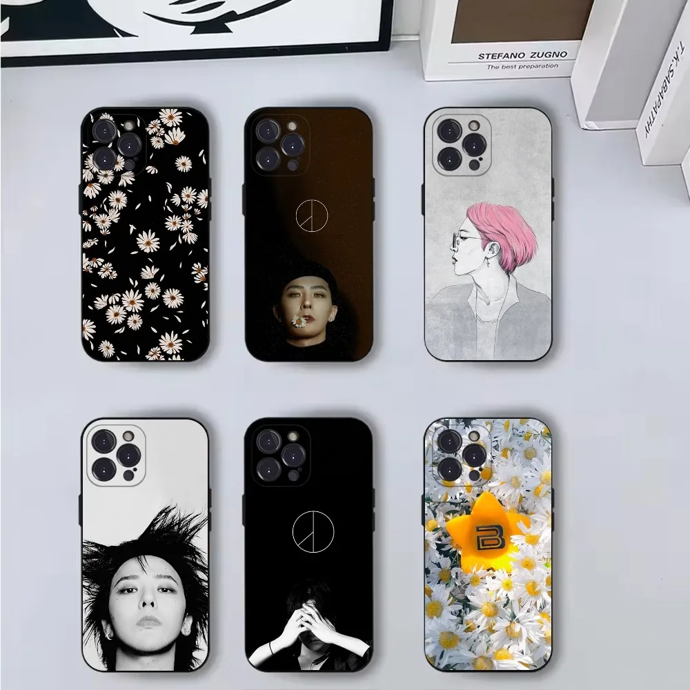 

Singer GD G-Dragon Phone Case For iPhone 16,15,14,13,12,11,Pro,X,XS,Max,XR,Plus,Mini Soft Black Cover