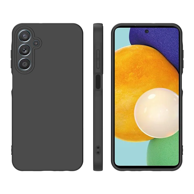 

Case For Samsung A25 Coque A35 A55 A15 Black Silicone Soft Frosted TPU Phone Cover for Samsung Galaxy A25 5G Fundas Protective