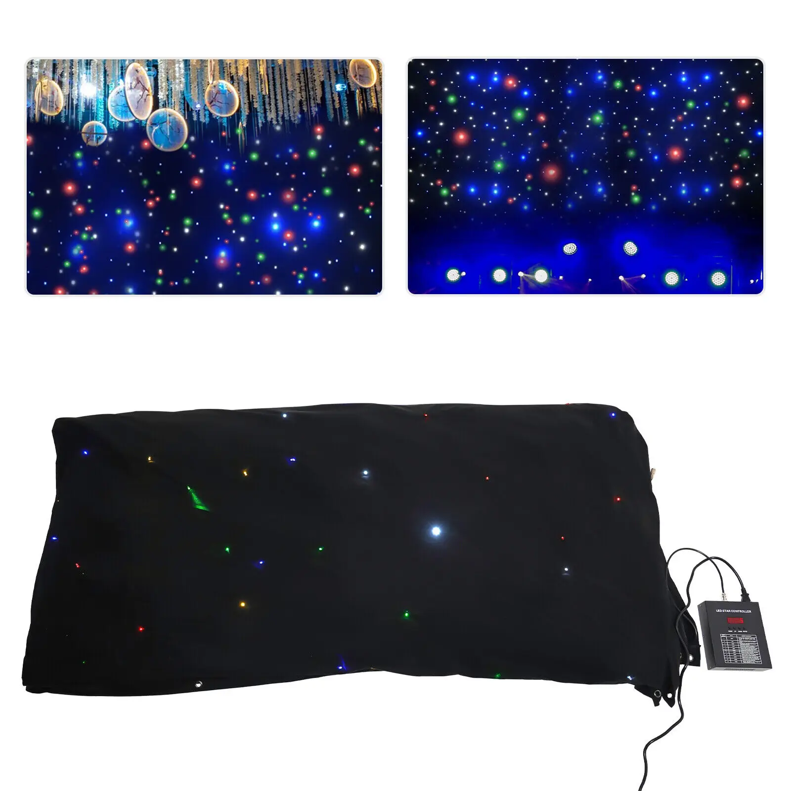 Exquisite Event Decoration Backdrop Foldable Design & Easy Installation, Sturdy Fasteners Prevent LED Falling For Parties
