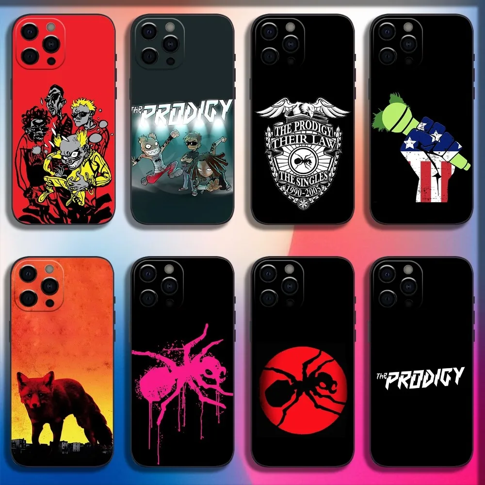 

The P-Prodigy Logo Electronic Phone Case For iPhone 16,15,14,13,12,11,Pro,X,XS,Max,XR,Plus,Mini Soft Black Cover