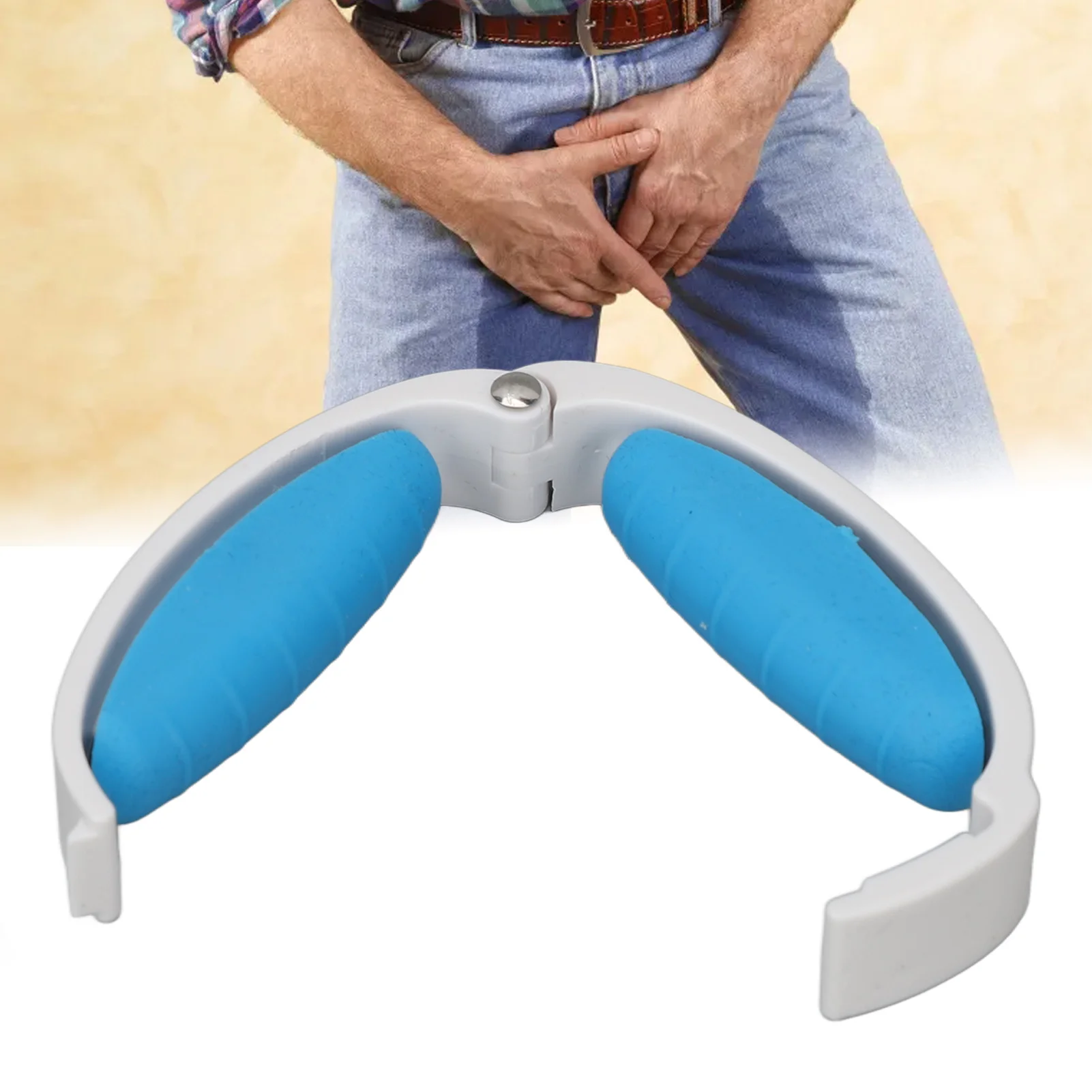 Incontinence Clamp Urinary Incontinence Clamp Prevent Leakage Adjust Pressure Soft Silicone Incontinence Clip for Men