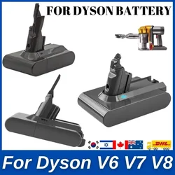 for Dyson V6 V7 V8 Series DC62 SV11 sv10 Handheld Vacuum Cleaner Spare Batterie 12800mAh Replacement battery DC61