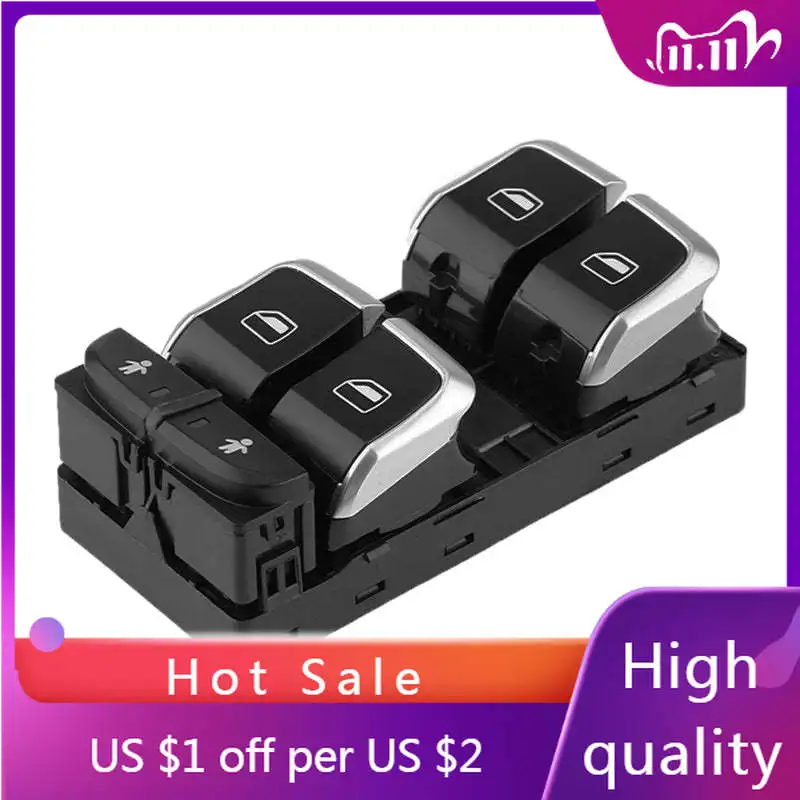 

Electric Power Windows Switch for Audi A6 S6 A7 Q3 RS7 TT RS6 RSQ3 2012-2017 4G0959851