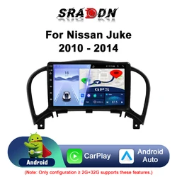 For Nissan Juke YF15 2010 - 2014 Android Car Radio Automotive Multimedia Player Navigation GPS Carplay Touch Screen Auto Stereo