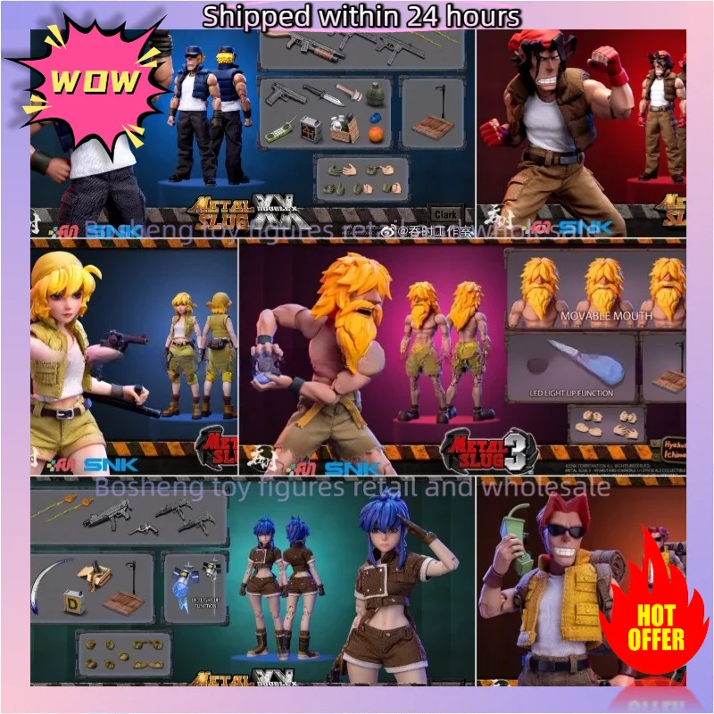 In Stock TUNSHI TS-012 1/12 Scale Metal Slug LEONA Heidern with Double Head Full Set for 6inch Action Figure Model Toys
