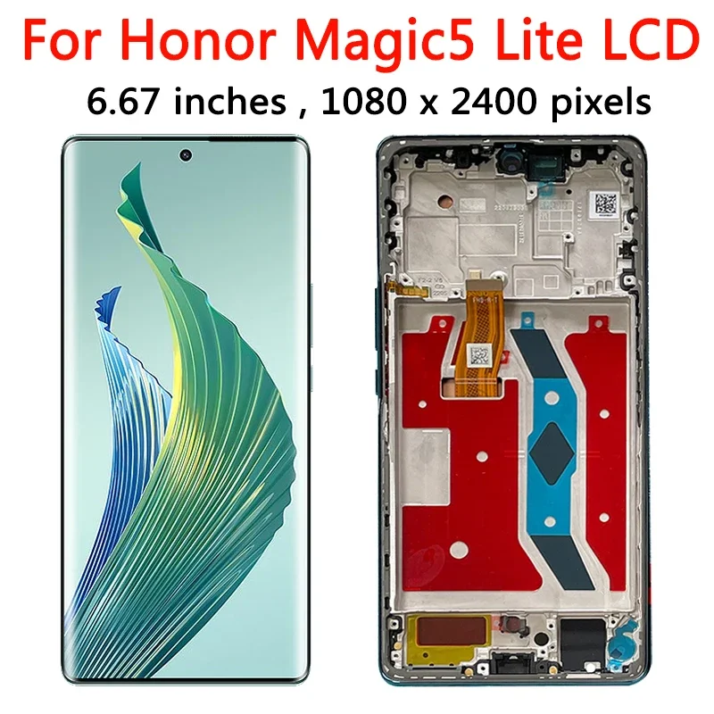 New For Honor Magic5 Lite RMO-NX3 LCD Replacement for HUAWEI Honor Magic 5 Lite LCD Touch Screen Digitizer Assembly