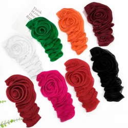 Solid color three-dimensional flower decoration lace wedding dress sewing accessories clothing decoration DIY accessories