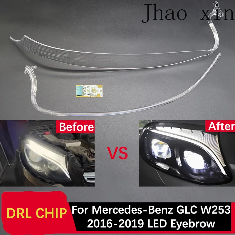 Angel Eye White Light Ballast Module Circuit Board for Mercedes-Benz GLC W253 Car Headlights DRL CHIP Tube 2016-2019 LED Eyebrow