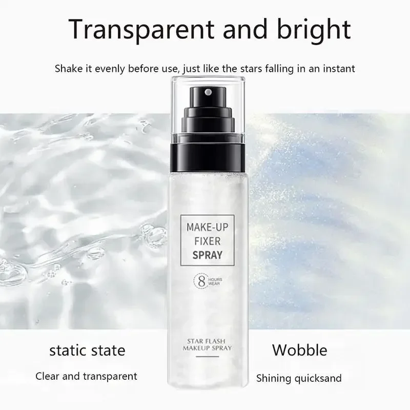 100Ml Make-Up Spray Olie Controle Instelling Spray Hydraterende Afwerking Spray Make-Up Mist Matte Basis Langdurige Gezicht Foundation